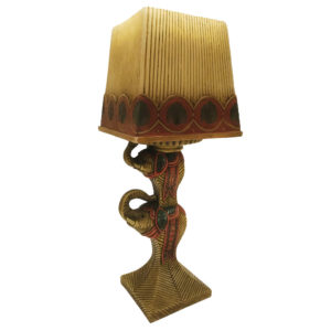 Rattan Elephant Candle Lamp