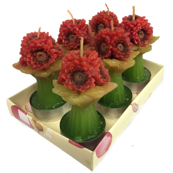 RED-SUNFLOWER-TEA-LIGHT-–-6-PACK